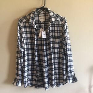 AEO Black/White Flannel